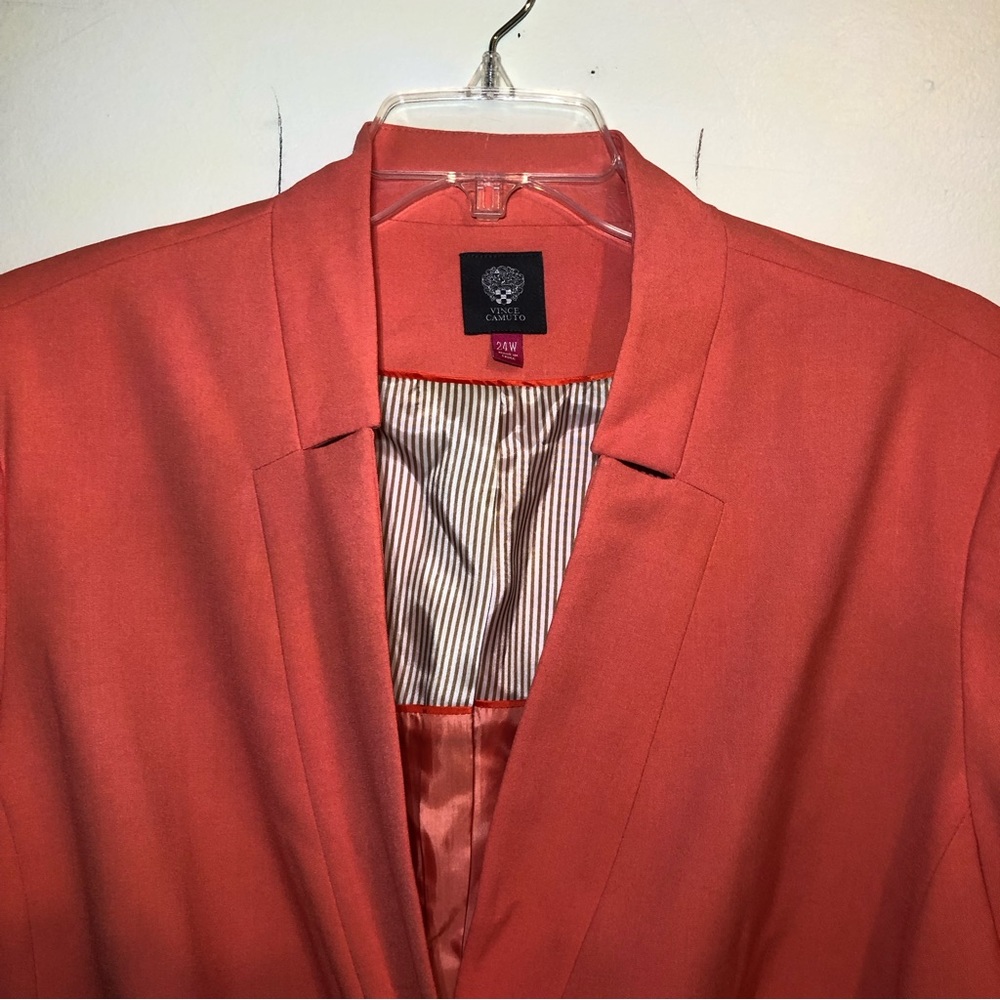 Vince Camuto Blazer in Peachy-Tangerine, size 24W. - Picture 2 of 11